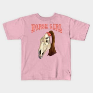 Horse Girl Kids T-Shirt